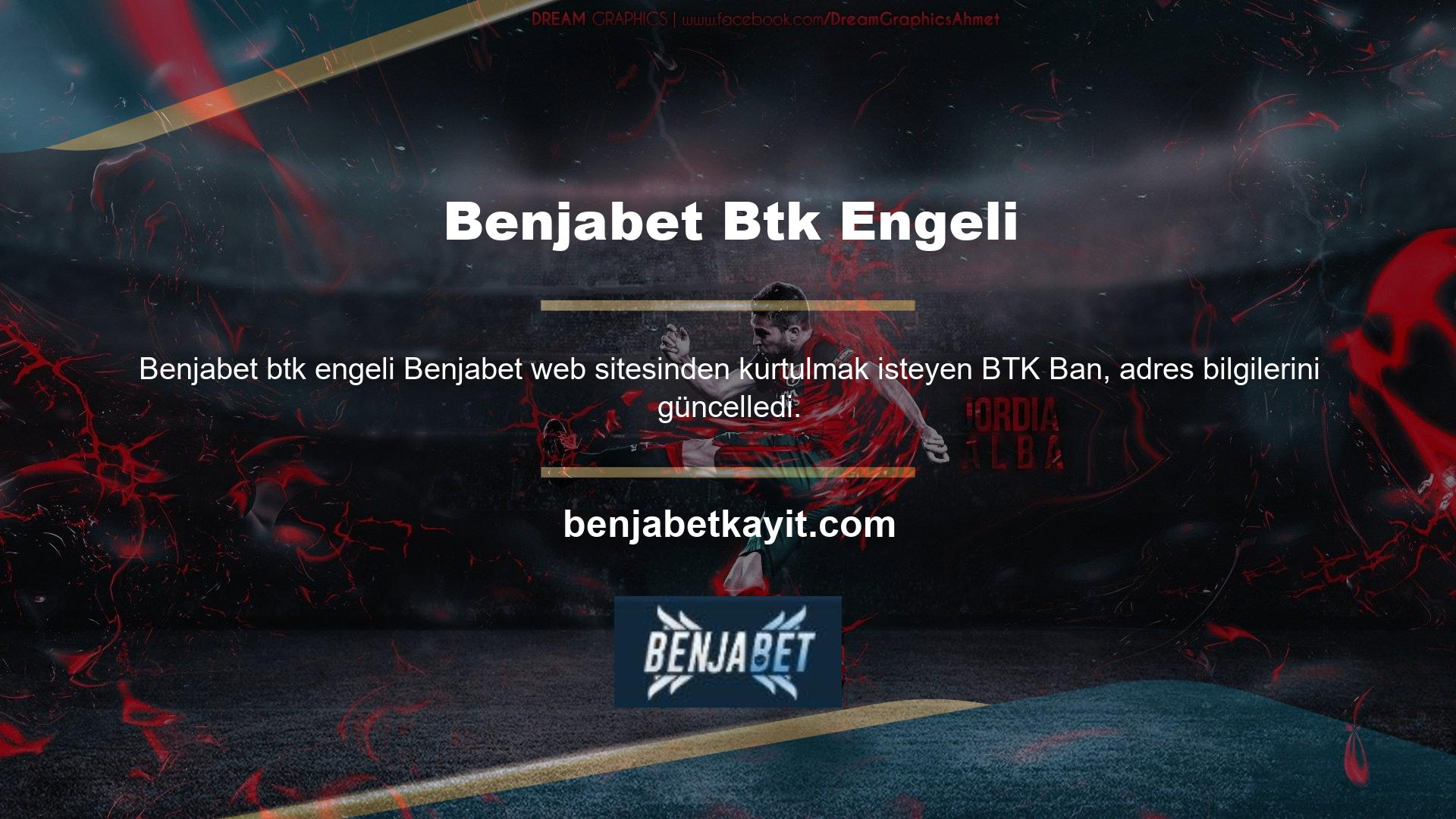 Mevcut Benjabet Giriş Adresi